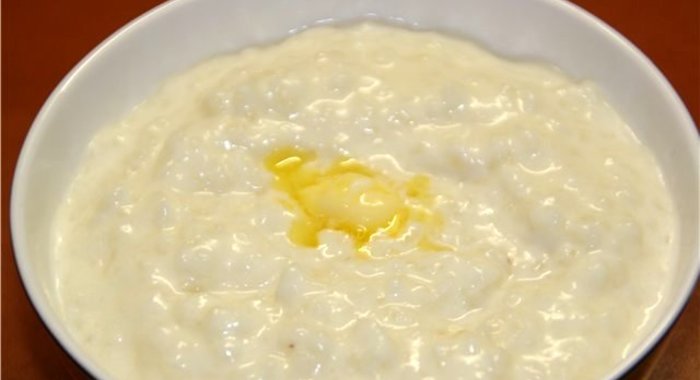 Рисовая каша-размазня на молоке