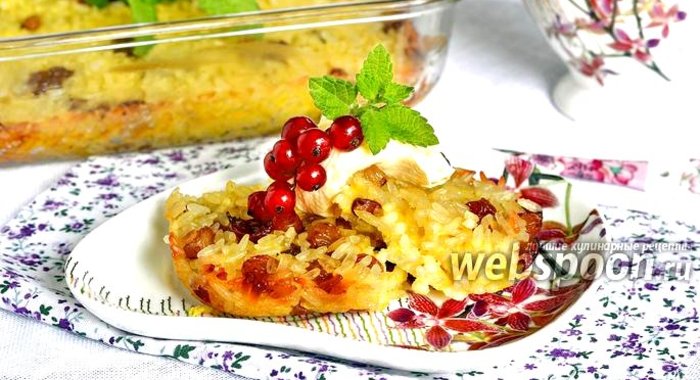 Рисовая запеканка с яйцом