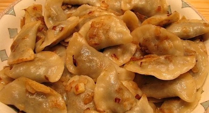 Вареники с шампиньонами