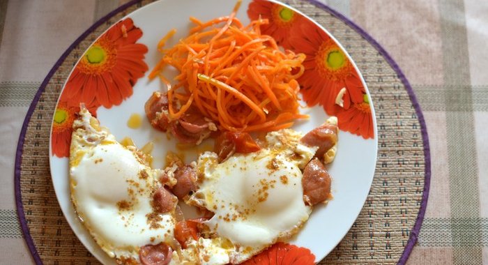 Яичница по–корейски