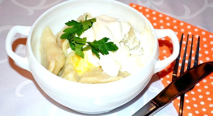 Украинские вареники с курицей