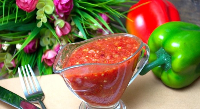 Аджика на зиму без яблок