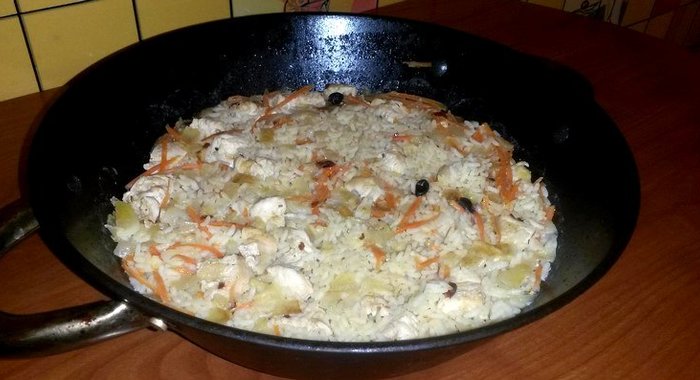 Плов из курицы низкокалорийный