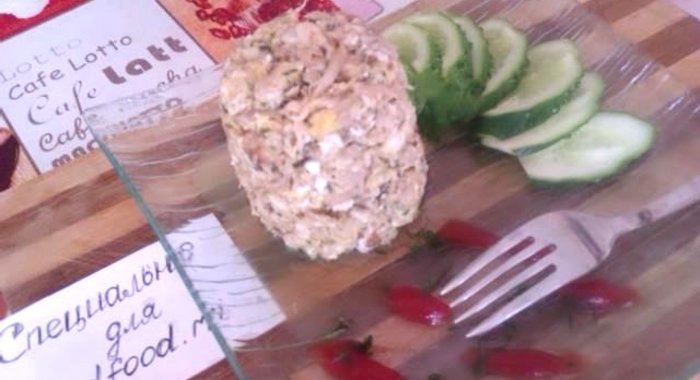 Яичница с курицей Сытный завтрак