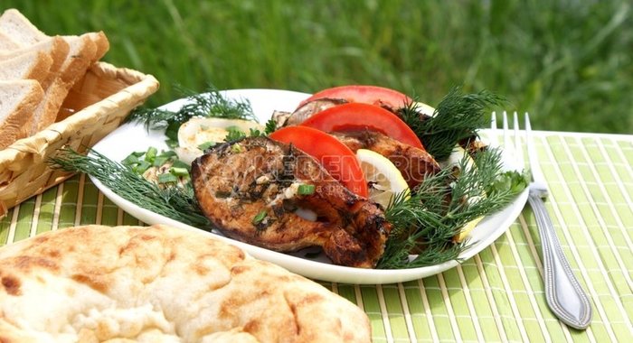 Рисовая паста с пряными грибами в сливках