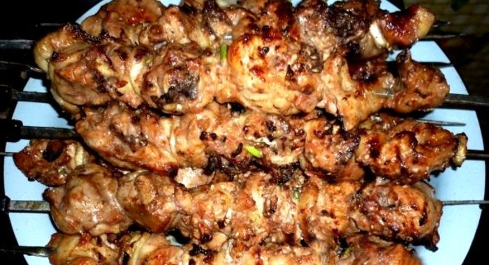Шашлык из куриной голени