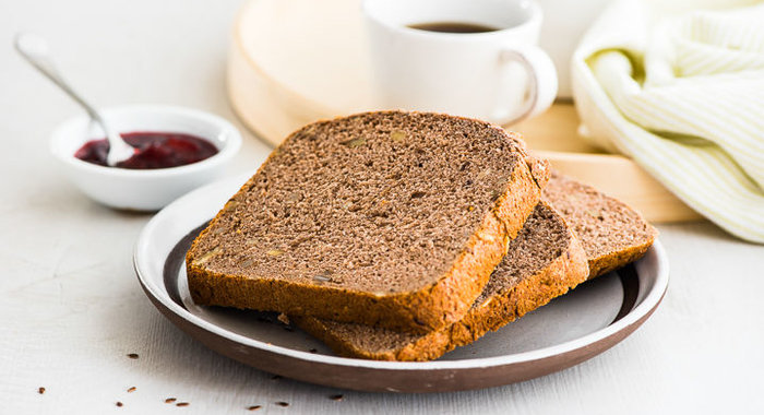 Ореховый хлеб с семечками в хлебопечке