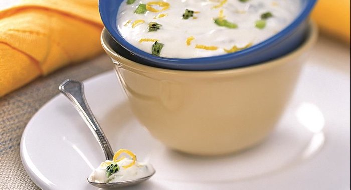 Крем из рикотты с кокосом и киви