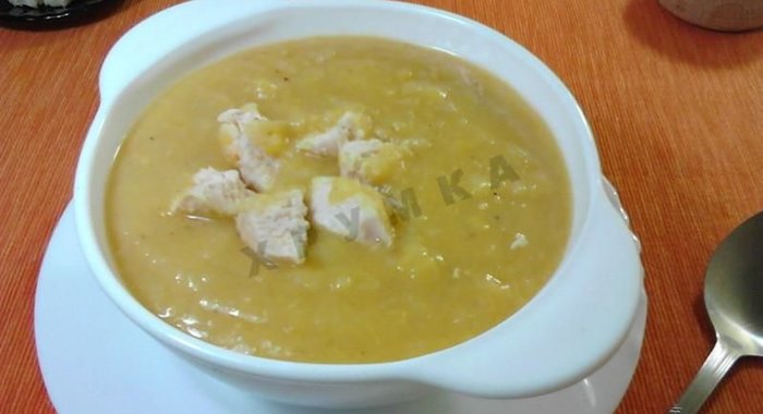 Суп пюре гороховый