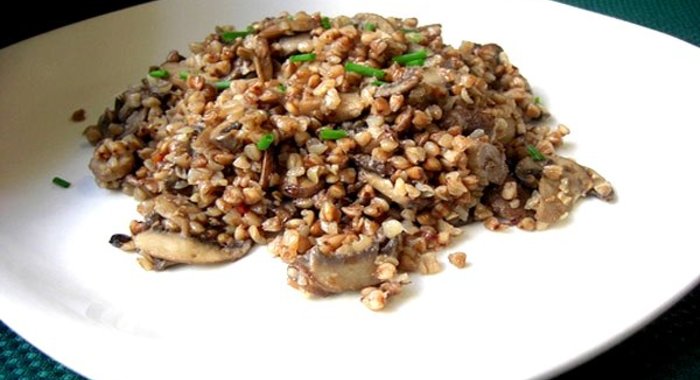 Гречка с грибами в мультиварке