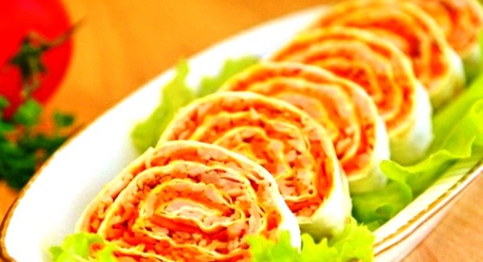 Лаваш с морковкой