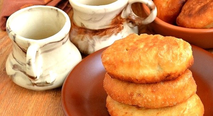 Постные пирожки на сковороде