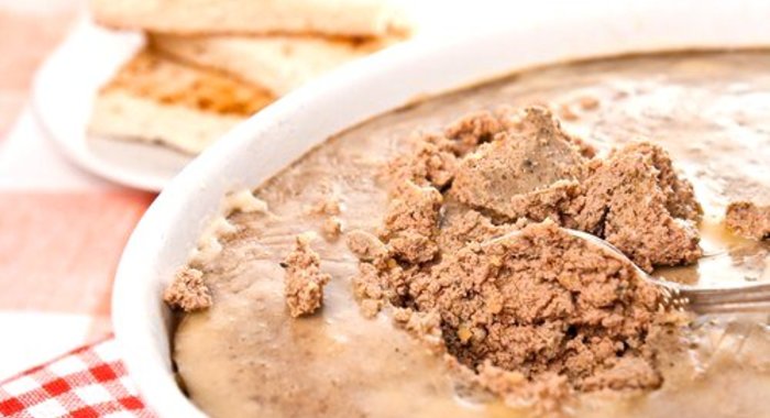 Паштет из куриной печени с сыром и чесноком