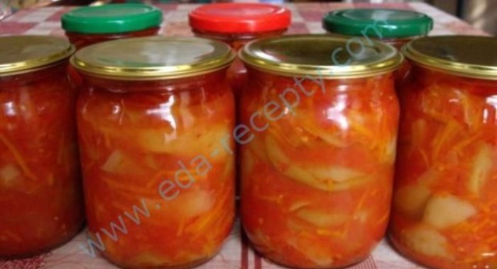 Вкусное и простое лечо с томатным соком