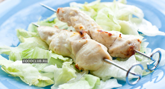Сочные шашлычки из куриной грудки