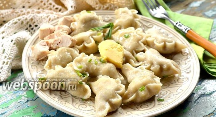 Вареники с картофелем и курицей