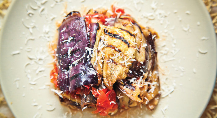 Лазанья из баклажанов с сыром