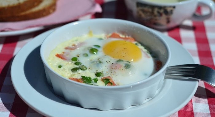 Яичница в микроволновке