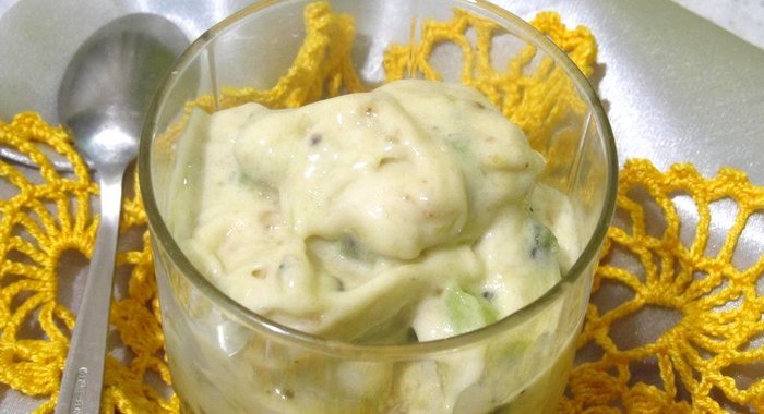 Мороженое из банана и киви