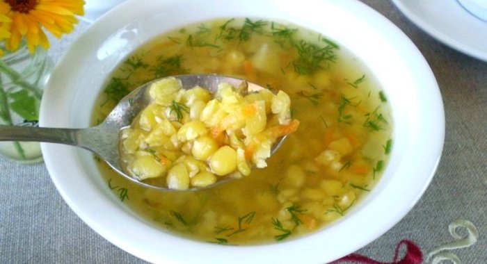 Гороховый суп с картофелем