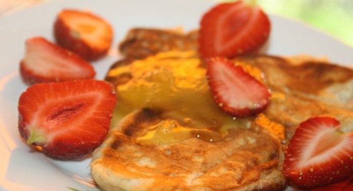 Цельнозерновые оладьи на кефире