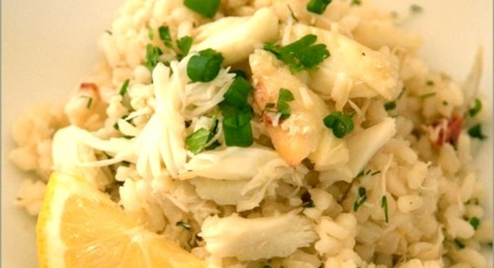 Ризотто с крабом