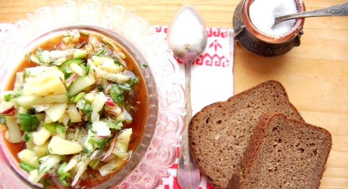 Окрошка постная