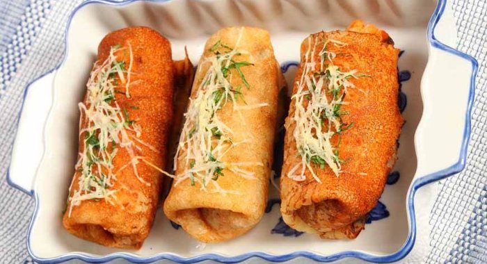 Блинчики с овощами