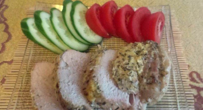 Корейка в сметано-соевом маринаде