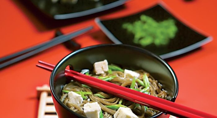 Гречневая лапша с тофу