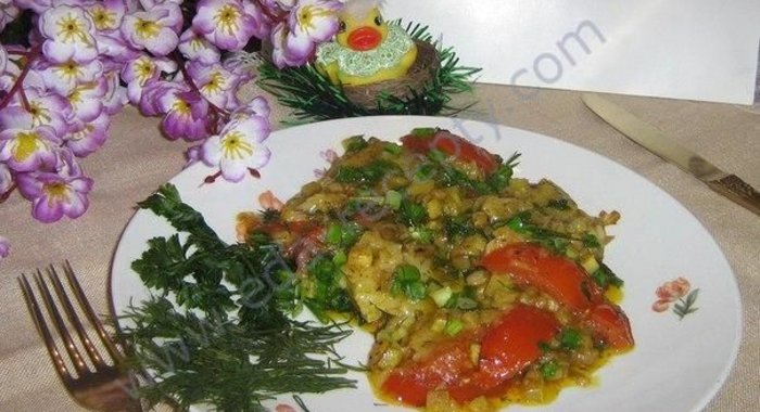 Вегетарианский омлет без яиц