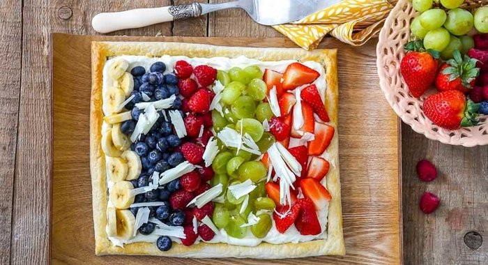 Французский пирог с фруктами