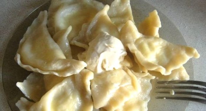 Домашние вареники с творогом