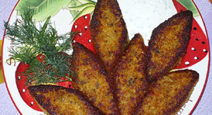 Овощные котлеты с грибами