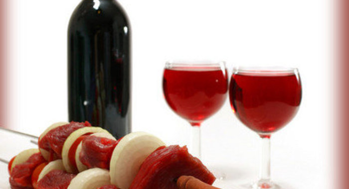 Шашлык в винном маринаде