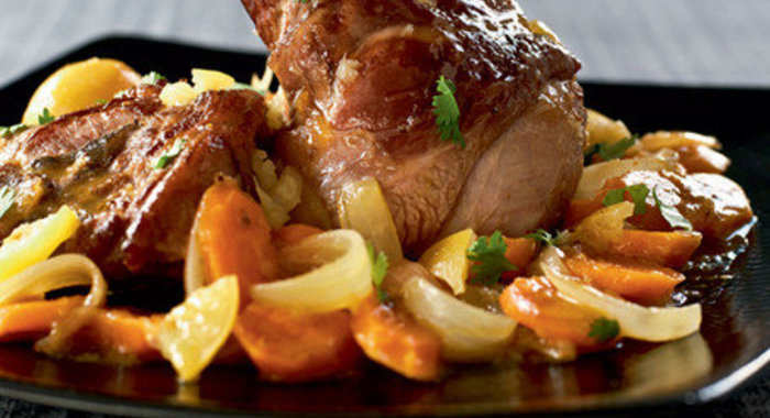 Рагу из филе и шейки баранины с овощами