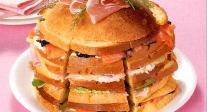 Торт-сэндвич для большой компании