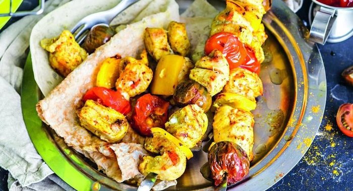 Мгновенный шашлык из куриной грудки