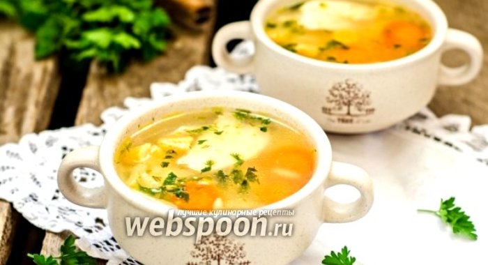 Овощной суп с пастой орзо