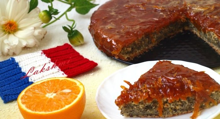 Маково-апельсиновый кекс