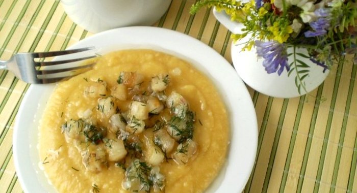 Гороховая каша без замачивания