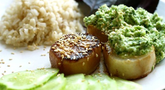 Стейк из редьки дайкон