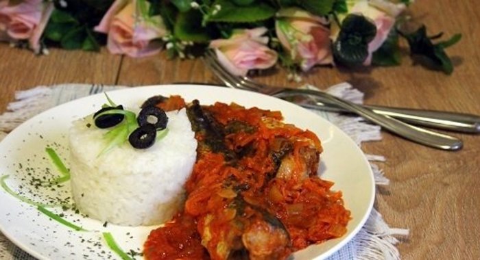 Запеченный хек под маринадом