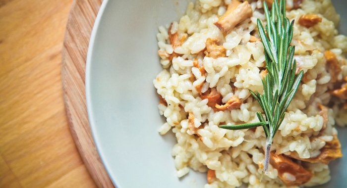 Быстрый ужин: ризотто с лисичками