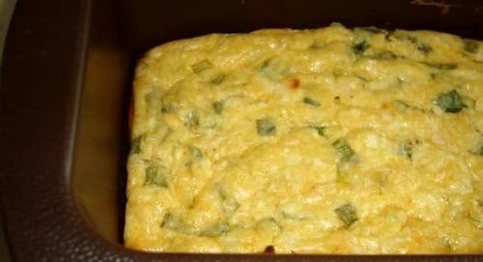 Запеканка из лаваша с сыром и зеленью