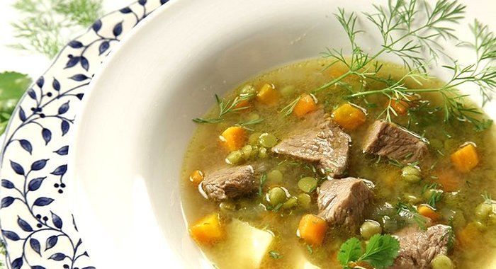 Гороховый суп с мясом