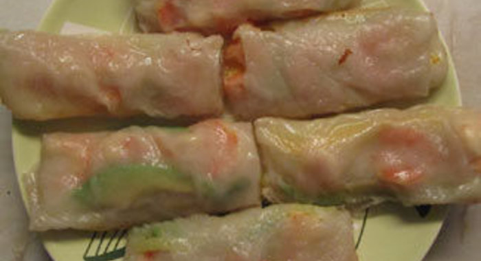 Cпринг-роллы с креветками