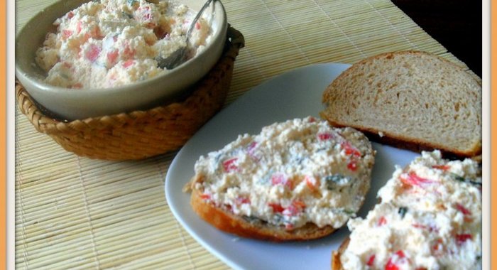 Бутерброды с творожной намазкой