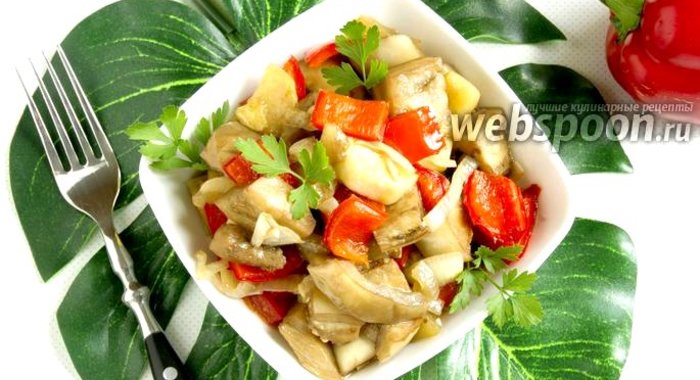 Овощи в соевом соусе в духовке