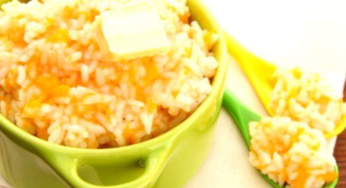 Тыквенная каша с рисом и орехами